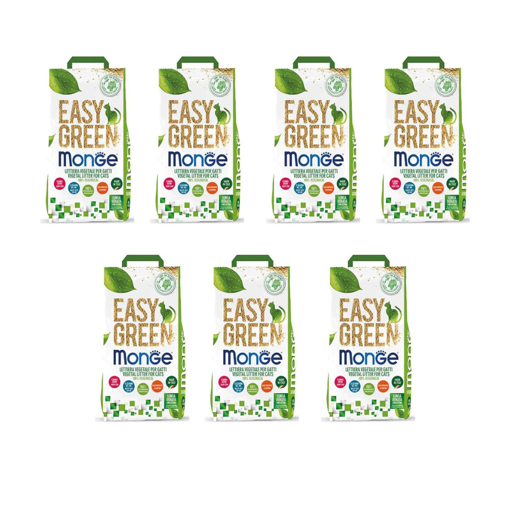 Monge Easy Green 10 Litri Lettiera Agglomerante Vegetale - OFFERTA 7 Sacchi Monge Easy Green 10 Litri Lettiera Agglomerante Vegetale - OFFERTA 7 Sacchi